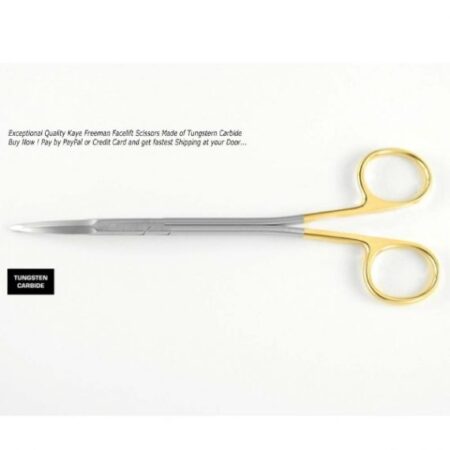 Kaye-Freeman Facelift Scissors, Curved, Serrated