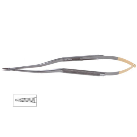 Tebbetts Type Intranasal Bayonet Needle Holder, 8″(20cm), 7000 Jaw