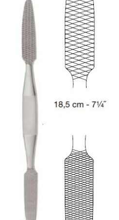 Converse bone and nasal rasp – 18.5cm