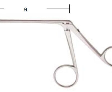 Duckbill ear forceps serrated: 80mm, 14cm