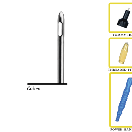Cobra Two Port Tapered Liposuction Cannula with Fixed Handle