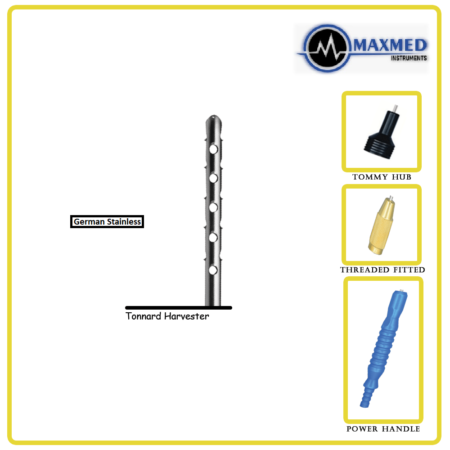 Tonard Harvester Liposuction Cannula with Fixed Handle