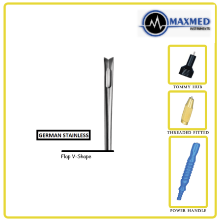 Flap V-Shape Liposuction Cannula with Fixed Handle