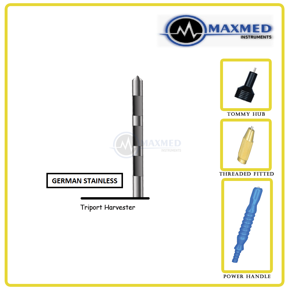 Triport Harvester Liposuction Cannula with Fixed Handle - Max-Med ...