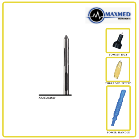 Triport (Accelerator) Cannula, Two Lateral Ports, One Central Port