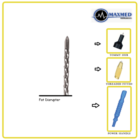 Fat Disrupter Cannula with Fixed Handle