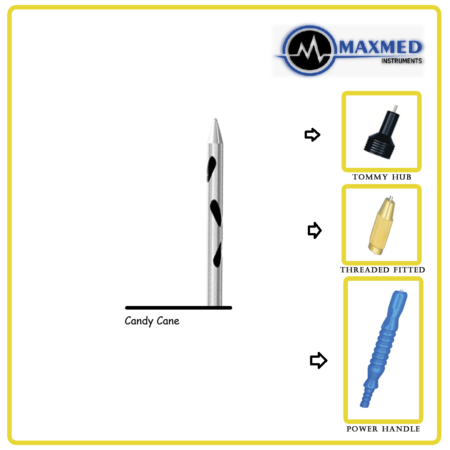 Candy Cane Liposuction Cannula with Fixed Handle