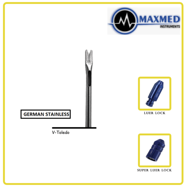 V-Toledo Luer Lock Cannula - Max-Med Instruments