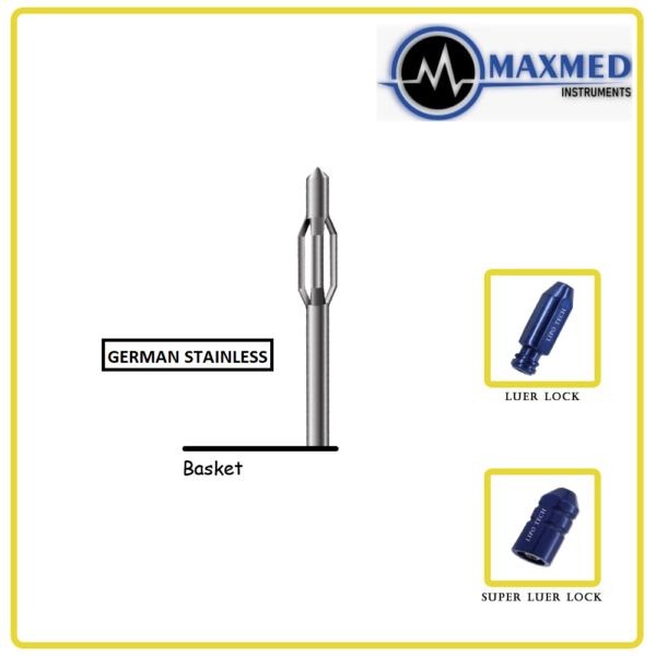 Three Port Becker Basket Luer Lock Cannula - Max-Med Instruments